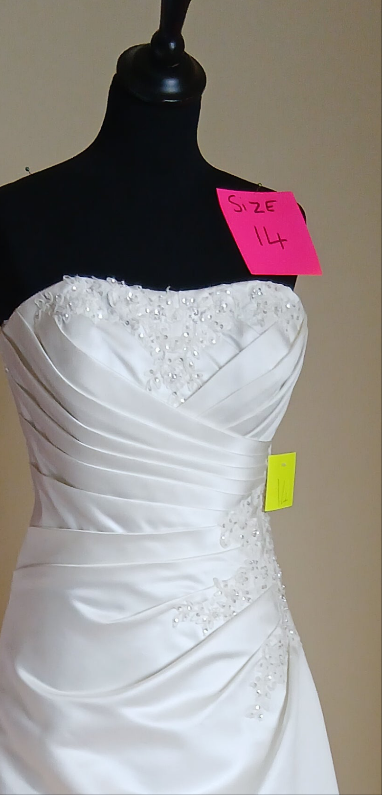 beautiful beading on bust and hip