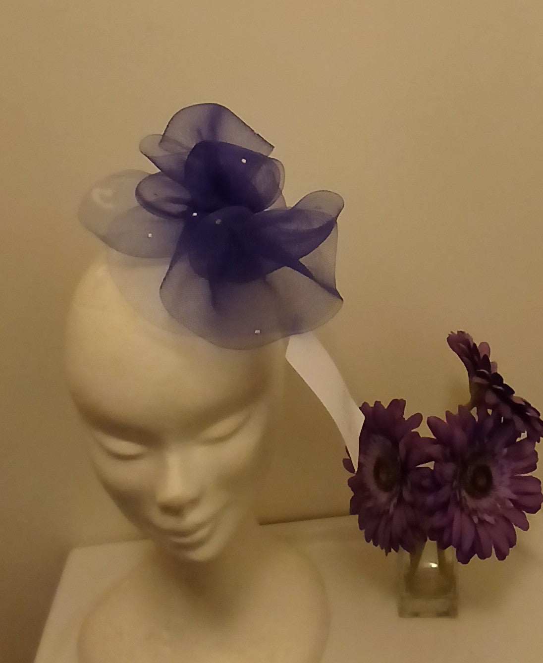 Fascinator Erin Cadbury Purple