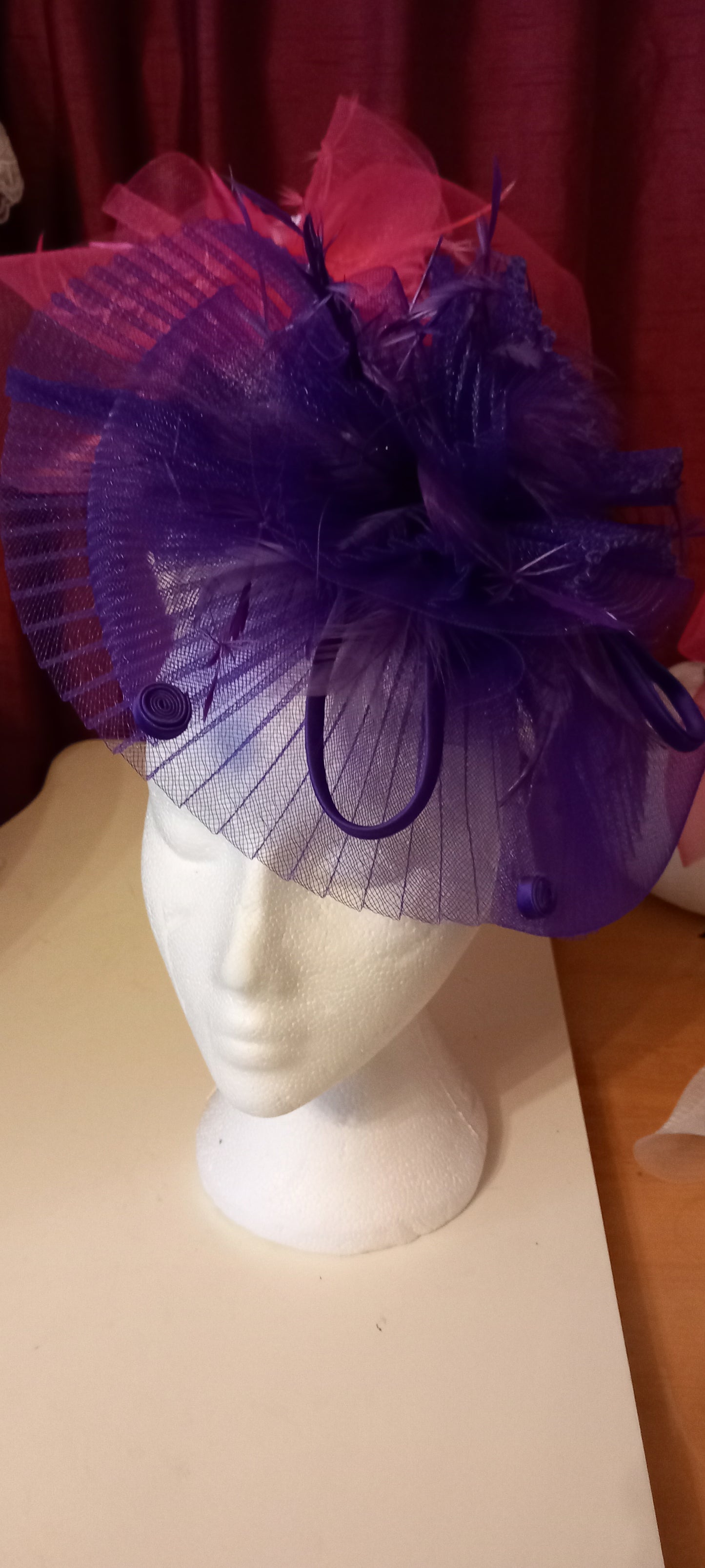 Large Cadbury  Purple  Headpiece abigail