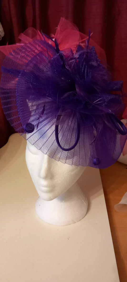 Large Cadbury  Purple  Headpiece abigail