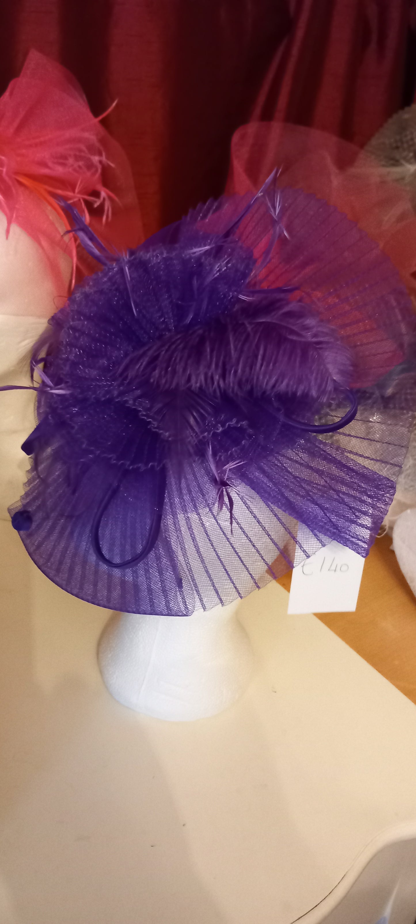 Large Cadbury  Purple  Headpiece abigail