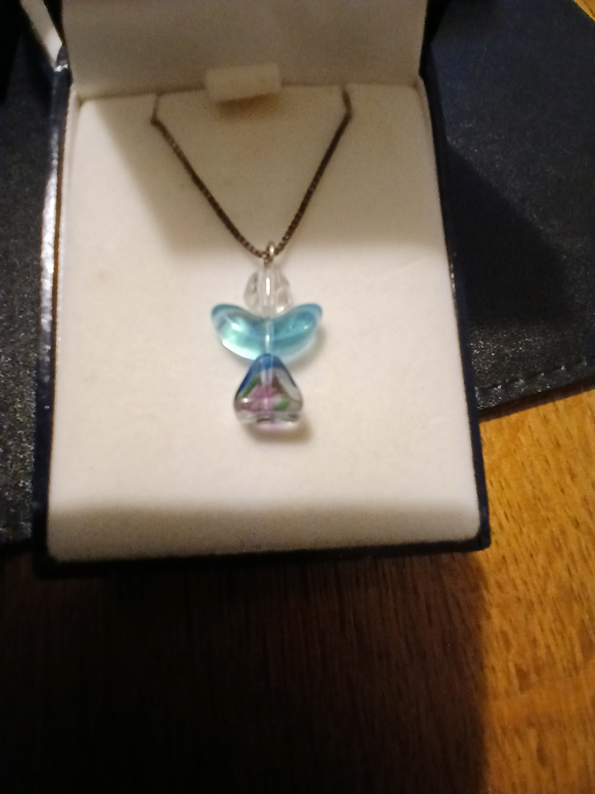 angel pendant on sterling silver chain
