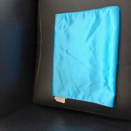 shawl baby blue satin