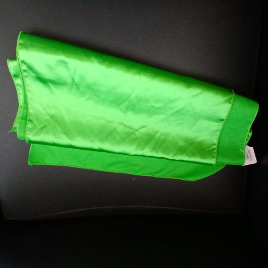 shawl lime green satin