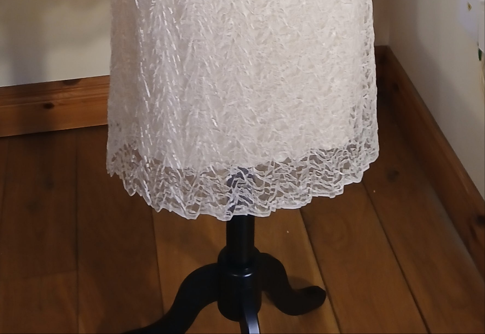 lace detail on dress size 18 , in our clearance sale 