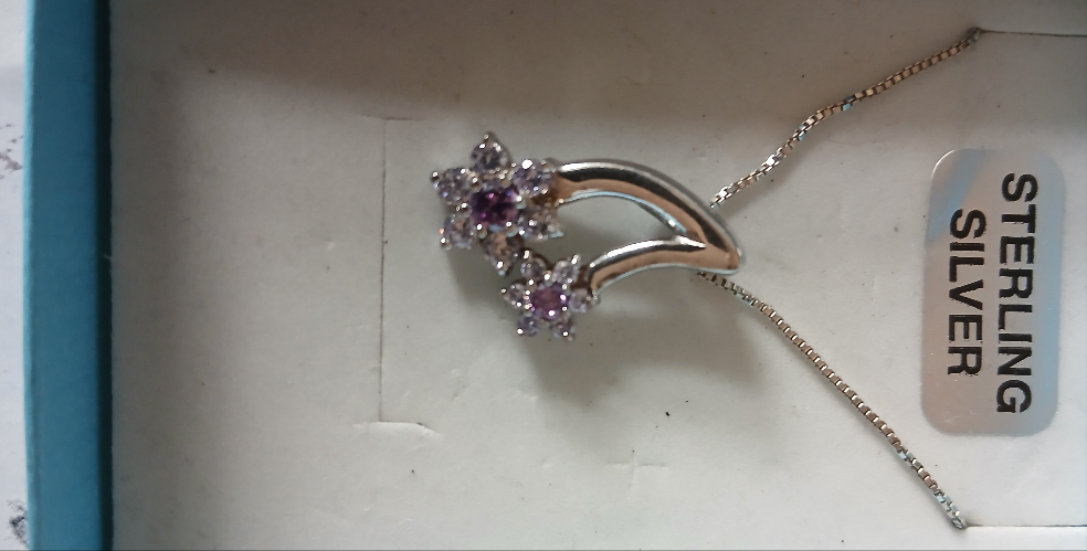 Flowers necklace and  chain