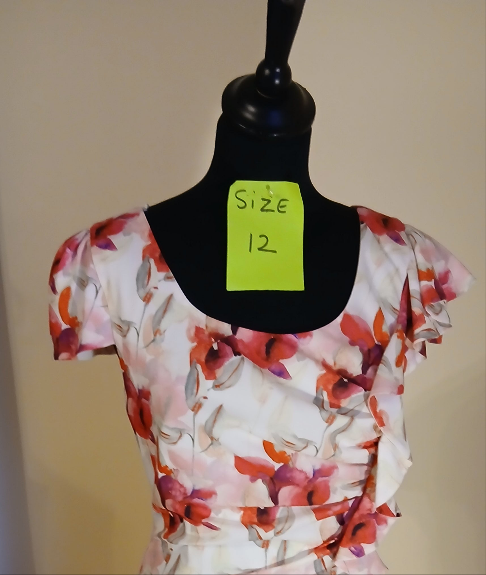 neckline and cap sleeves