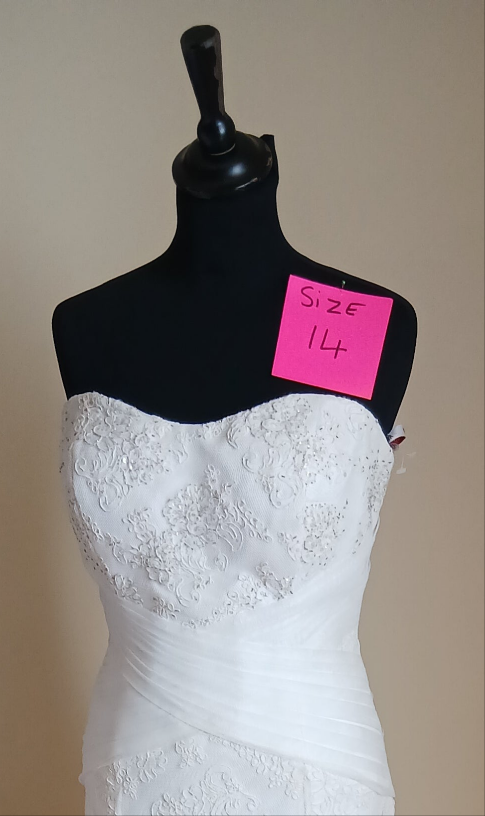 Detail of Wedding Dress Zara's beautiful design