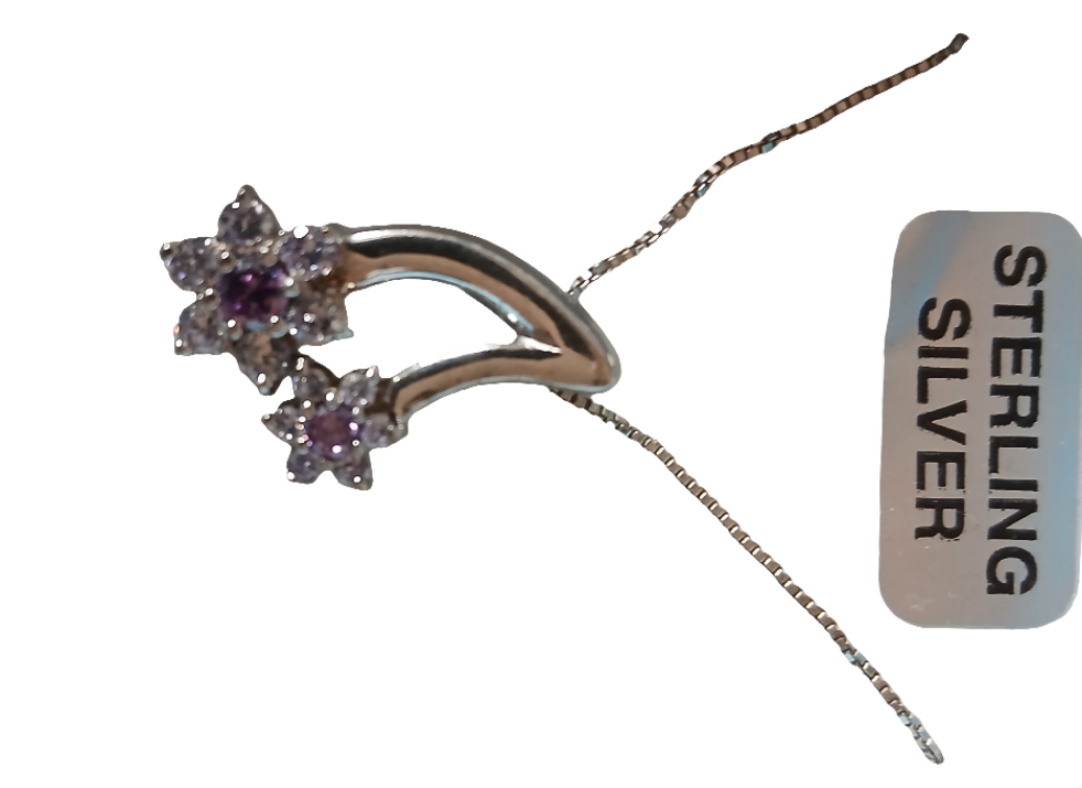 Flowers necklace and  chain