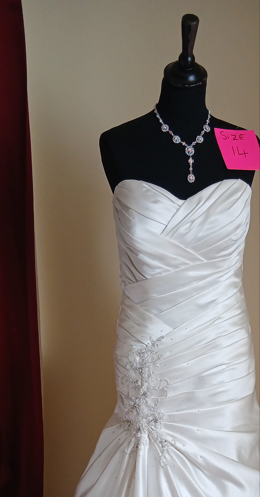 gorgeous fitted dress  with train