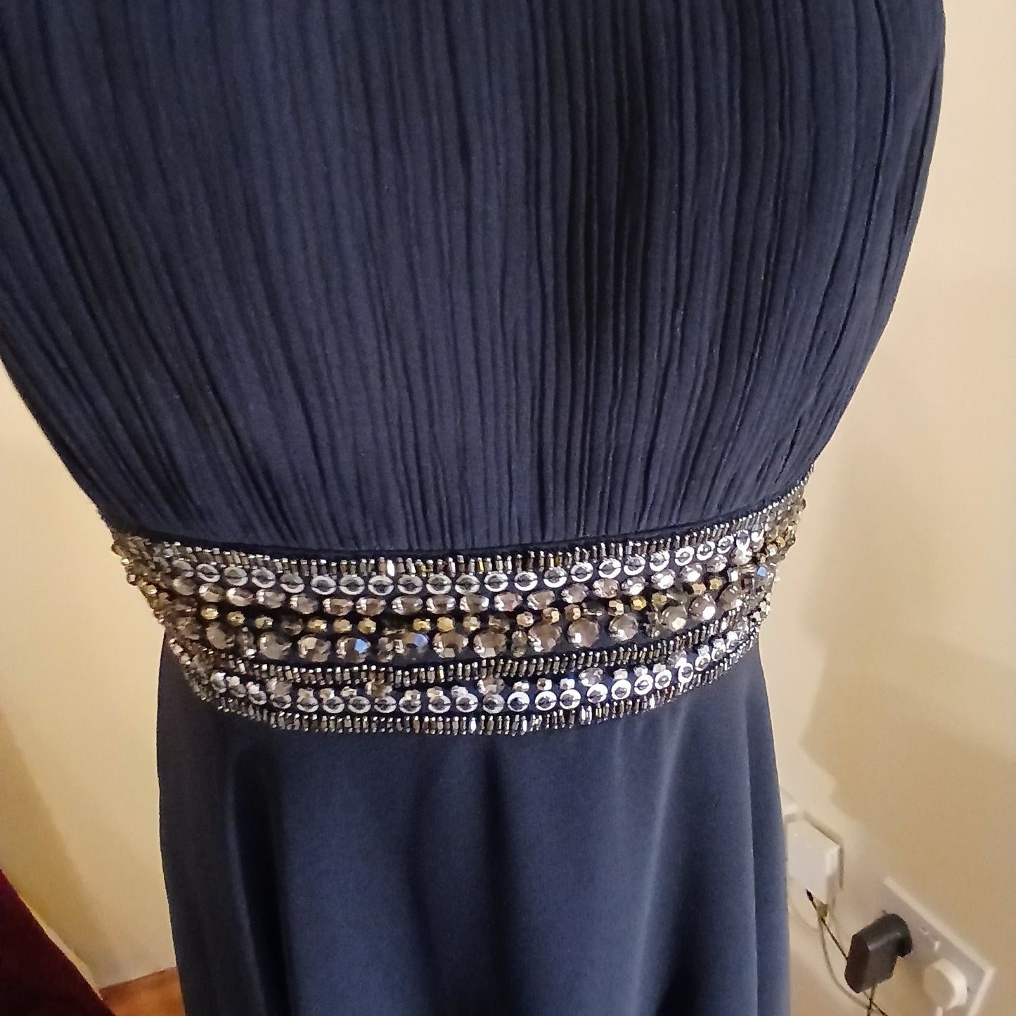 "close up of beading detail"