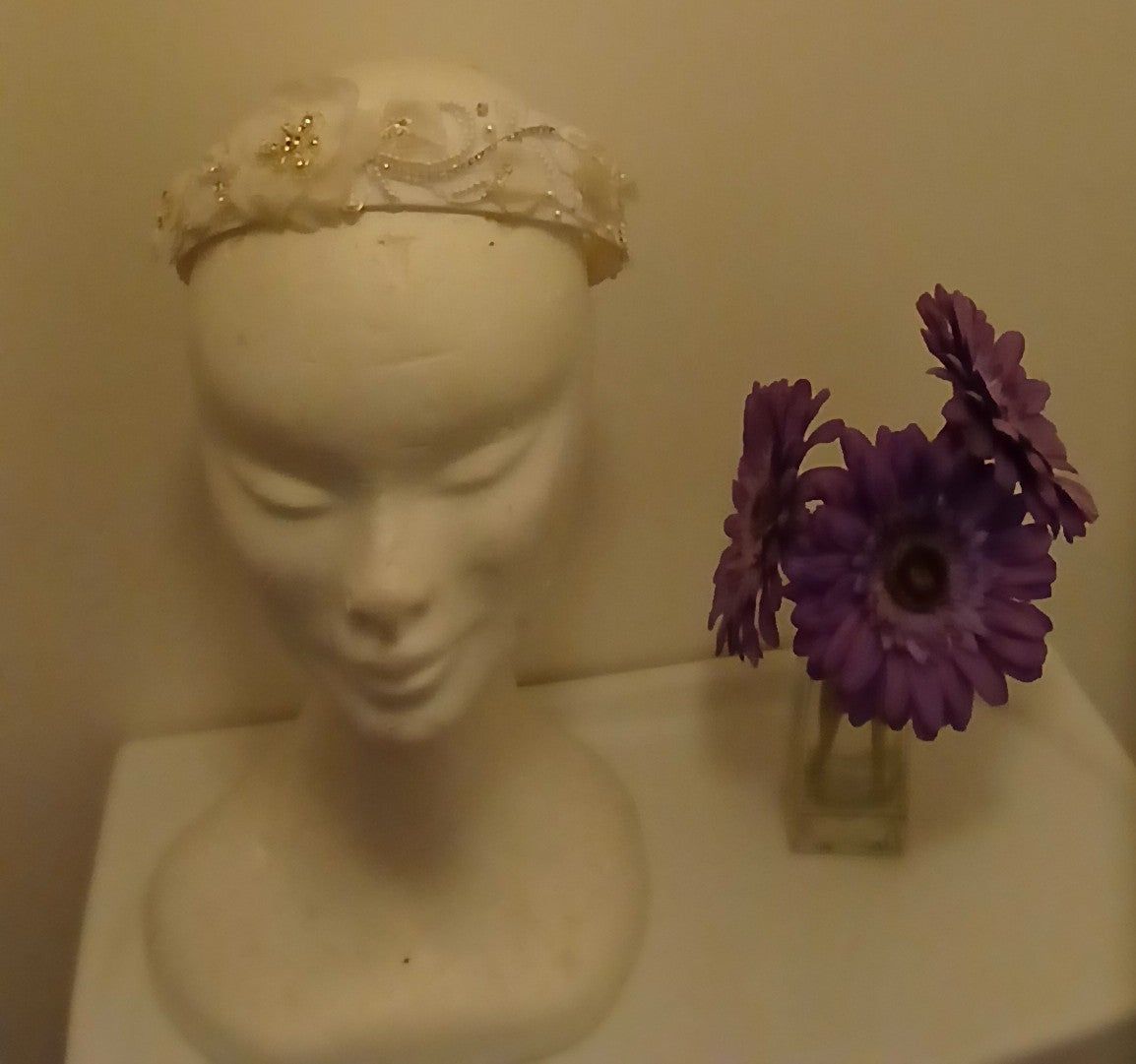 Bridal  hair band Victoria