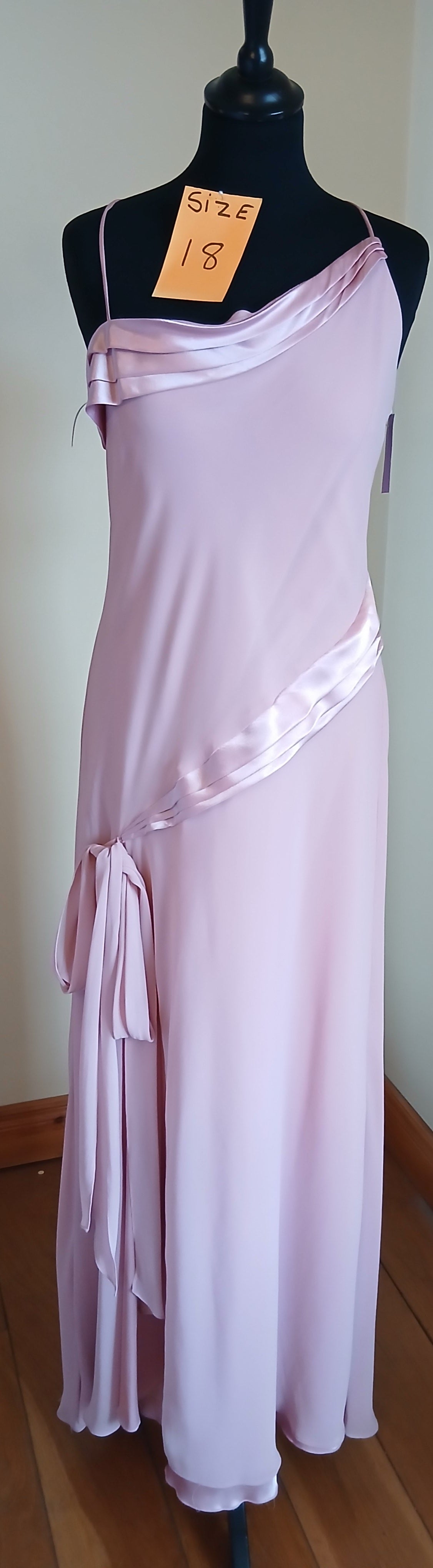 Pale pink silky dress  Size 18  dress
