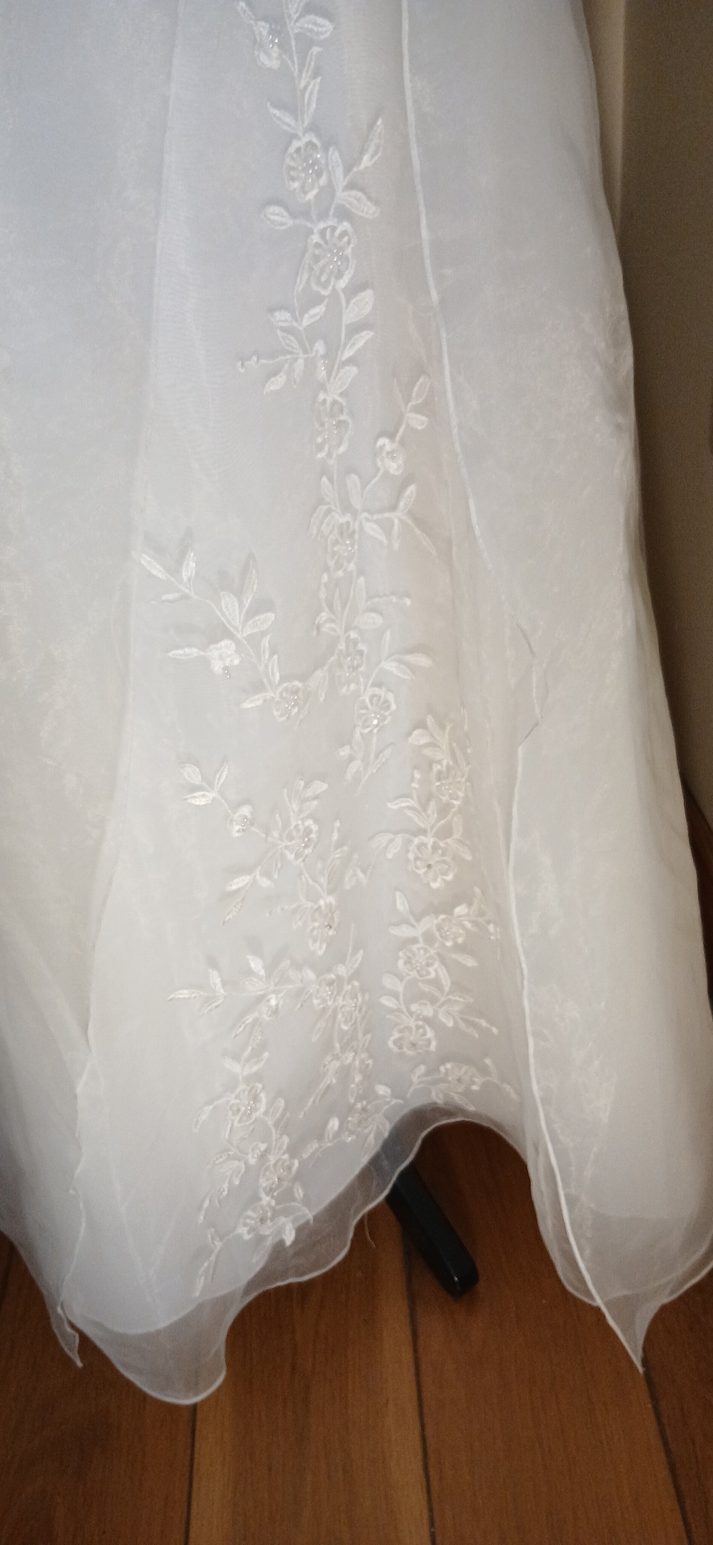 floral design on skirt