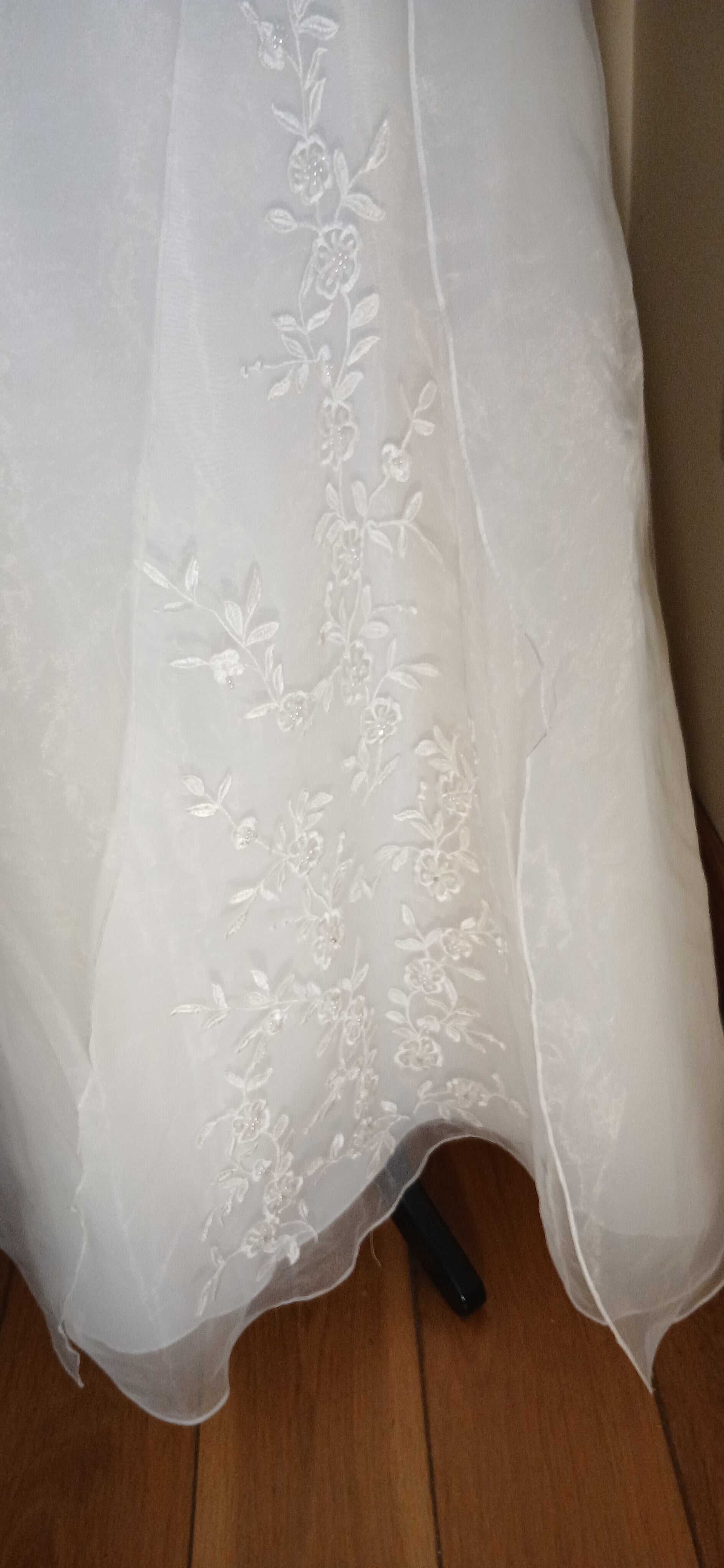 floral design on skirt
