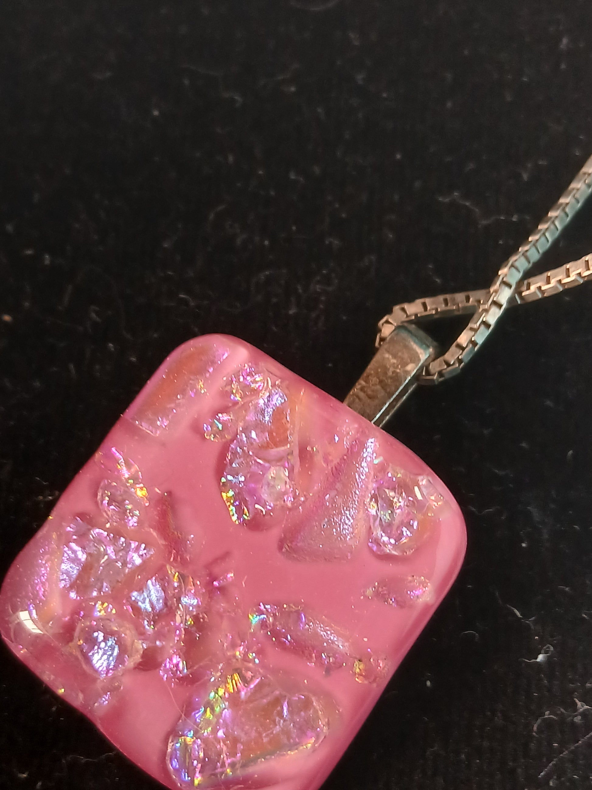 pink  sparkling ice pendant