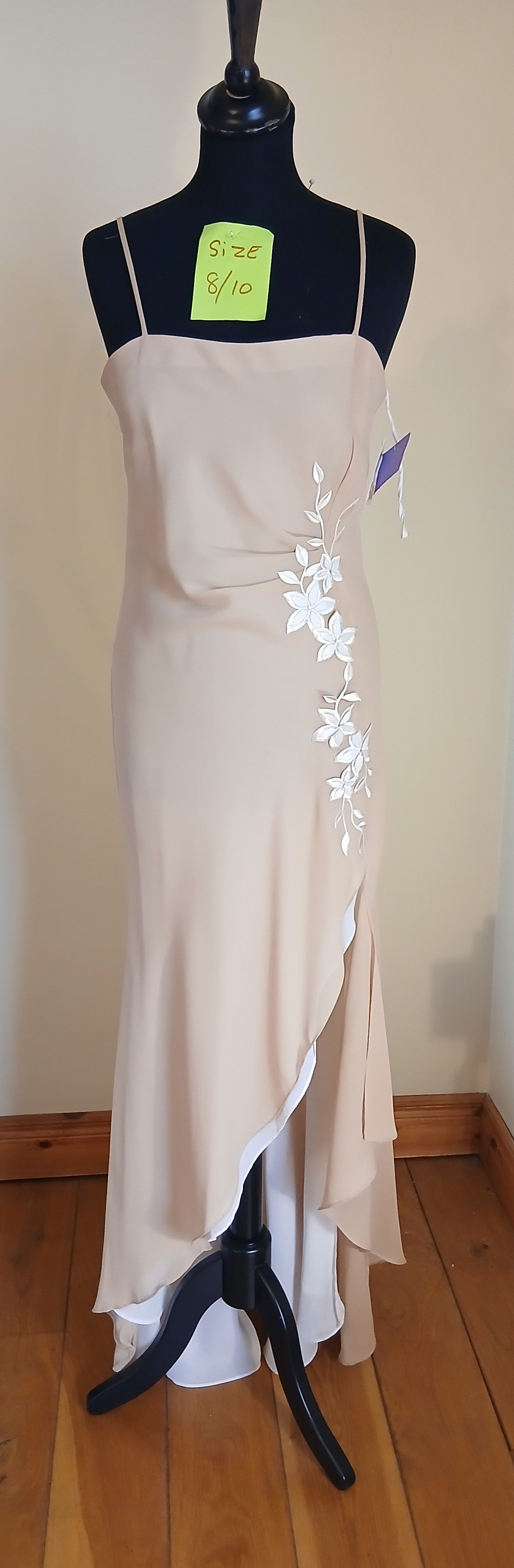 Taupe cream  size 8 dress