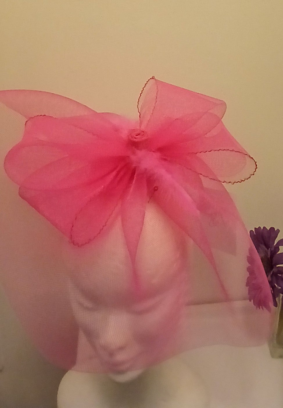 Vibrant pink  Headpiece  b45