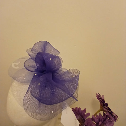 Fascinator Erin  Cadbury Purple