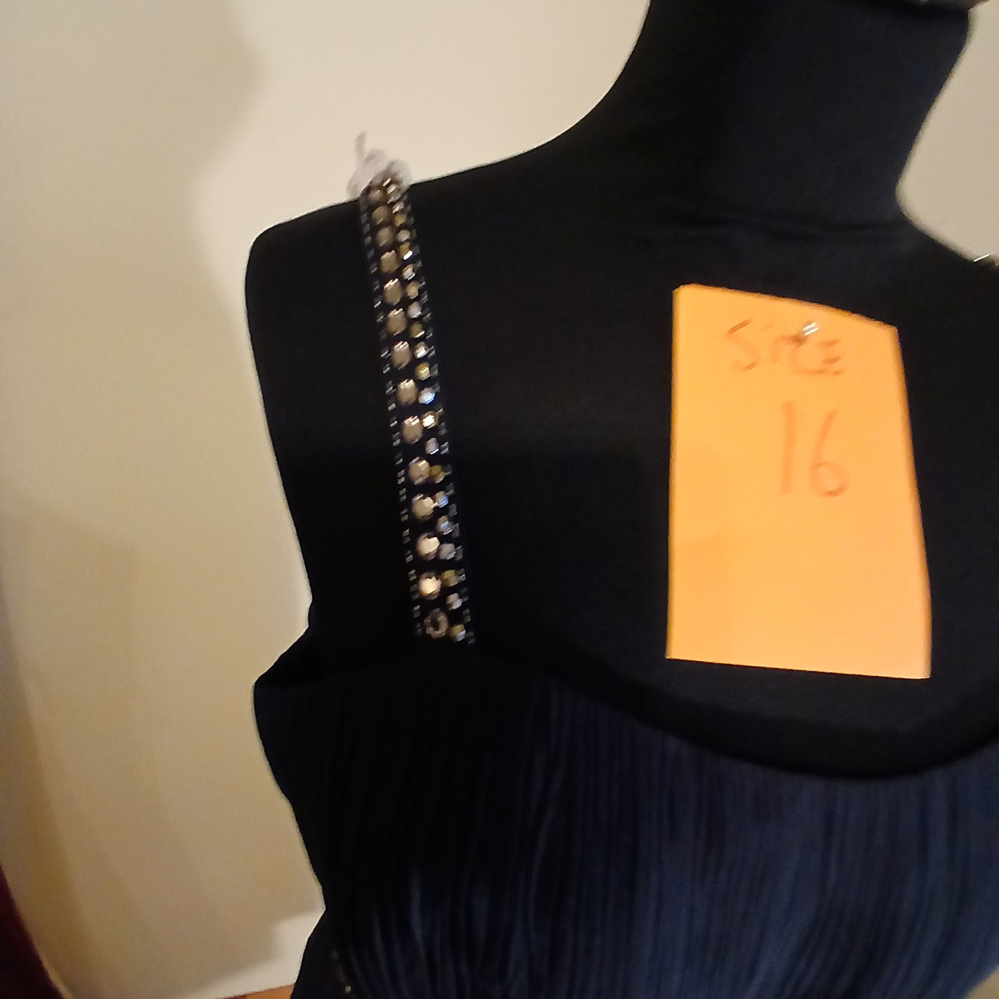 "beaded strap detail"