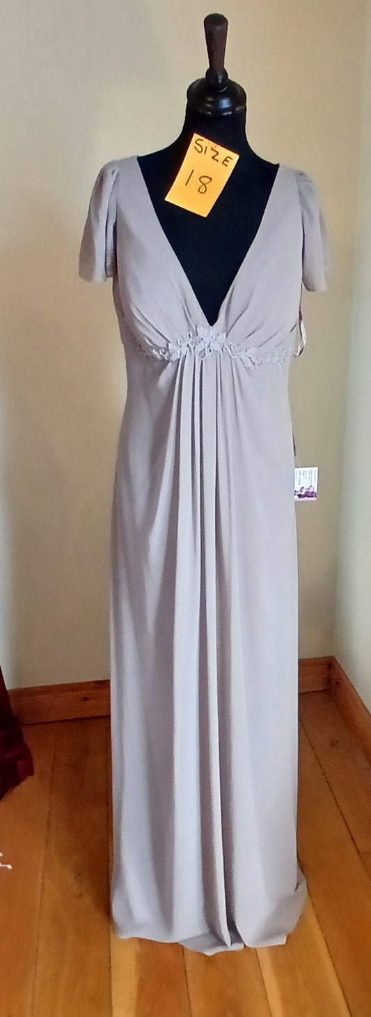 Taupe dress size  18