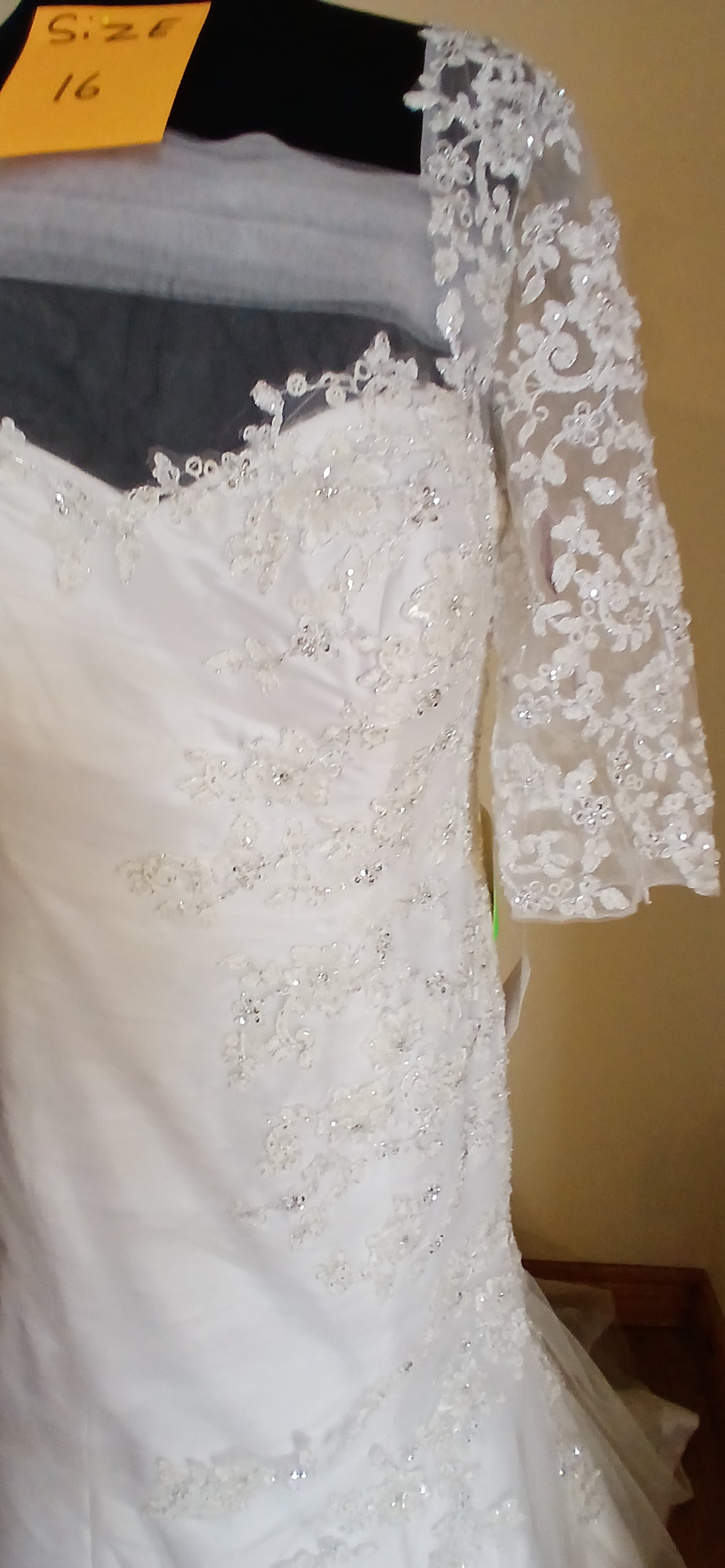 size 16 wedding dress
