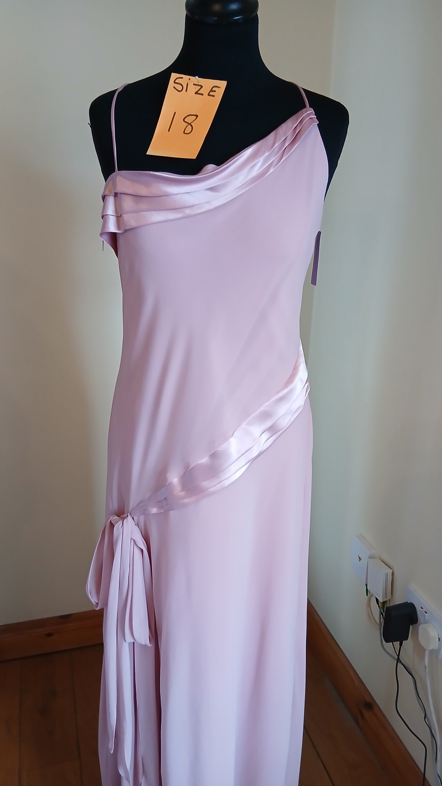 Pale pink silky dress  Size 18  dress