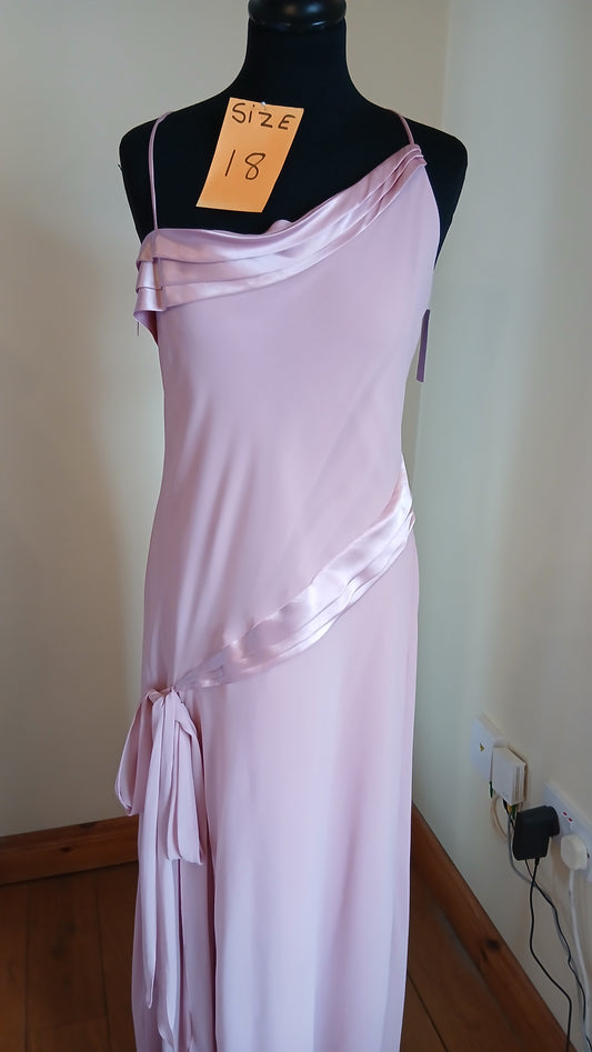 Pale pink silky dress  Size 18  dress
