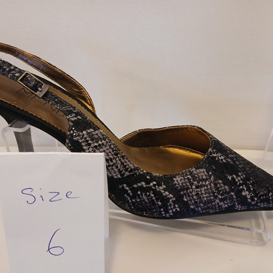 Snakeskin  slingback  size 6