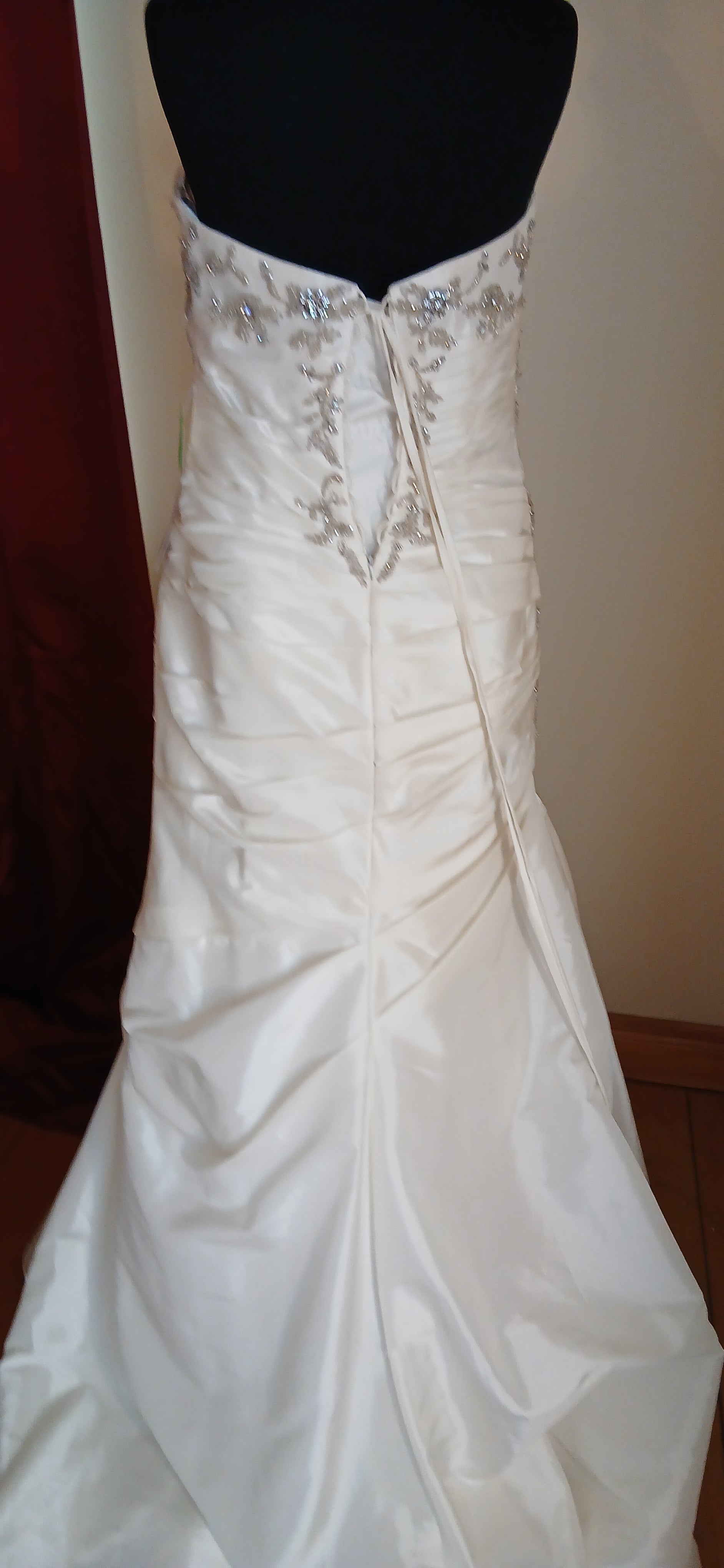 Corset back  and beading detail